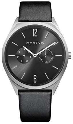 BERING Unisex Uhr Quarz Movement - Ultra Slim Collection mit Edelstahl und Saphirglas 17140-402 - 3 ATM