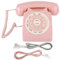 Aigend Telefono Vintage - Telefono Vintage ad Alta Definizione Telefono cablato di qualità per Home Office Rosa