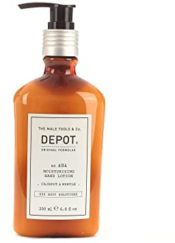DEPOT NO. 604 MOISTURIZING HAND LOTION LOZIONE MANI 200 ML,CAJEPUT & MIRTHLE