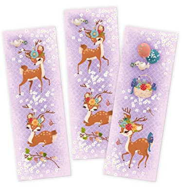 Junapack 12 Lesezeichen REH Mitgebsel für Kindergeburtstag Gastgeschenke für Mädchen