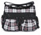 Angelkiss Damen-Umhängetaschen für Damen, Schultertasche, Kuriertasche und Geldbörse, mittelgroß, Kunstleder, 23 Weiß/Schwarz
