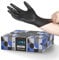 Disposable Black Nitrile Gloves Medium, 100 Pack -Powder and Latex Free Gloves