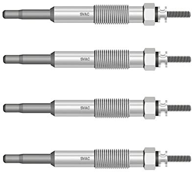 4 x Heizungs-Glühkerzen, kompatibel mit (Diesel) Dacia Solenza, Opel Arena, Renault Clio/Kangoo/Megane/Symbo 7700100558, 8200423224, 95508494