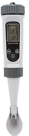 Testeur de salinité Numérique, Testeur de Sel de Piscine étanche avec Rétroéclairage, Testeur Multiparamètres 0-200 PPT pour EC Temp S.G, Testeur d'eau Salée pour Aquarium, étang