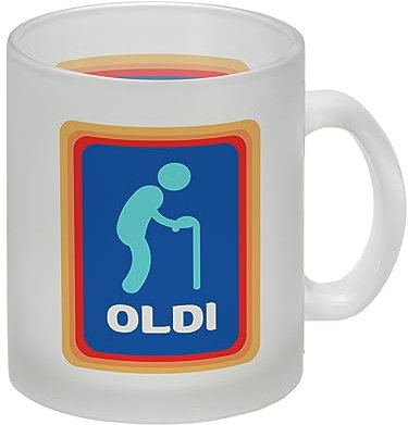 Oldi Discounter Glas Tasse für Papa ein super Artikel für die Eltern oder Großeltern zum Geburtstag! Geschenkidee zum Vatertag