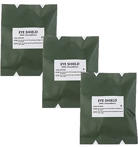 3 Pack Augenschutz Aluminium Aloy, über ein verletztes oder postoperatives Auge für Augenschutz Augenchirurgie Abdeckung atmungsaktiv für Männer Frauen zu verhindern, Sand, kleine Kieselsteine