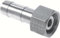 Fittingstore - Schlauchtüllen mit Überwurfmutter& Linksgewinde druckbeständig bis zu PN 40 bar (Sechskant- Bund) (Werkstoff: Edelstahl 1.4571, G 3/8 LINKS - 9 mm)