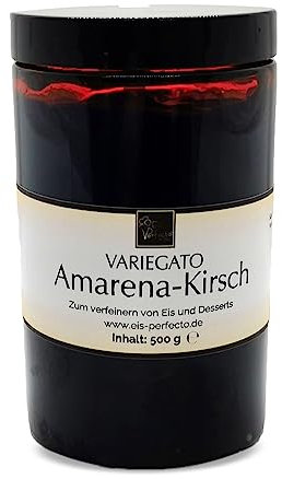 Amarena-Kirsch Variegato zum marmorieren für selbstgemachtes leckeres Milcheis │ MEGA GESCHMACK│ Auch super lecker in Desserts und Torten uvm. │ Inhalt 500 g