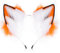 baotongle Handgemachte Wolf Fuchs Ohren katzenohren Halloween Cosplay Kostüm Zubehör Haarband (Orangewhite)