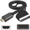 LNGJIN Cavo SCART HDMI,Adattatore da Scart a HDMI,Convertitore Audio Video,Cavo Adattatore Scart HDMI per HDTV STB VHS Xbox PS3 Sky DVD Blu-Ray,Convertitore Scart a HDMI HD 720/1080P Video Audio