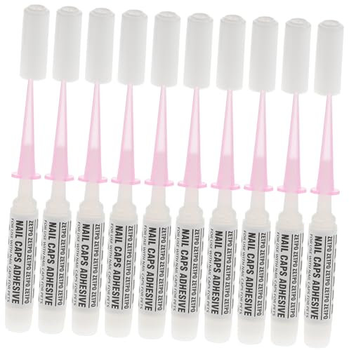 Housoutil 10pcs Cat Nail Covers Glue Pointed Tips Pet Claw Adhesive for Dogs Safe Easy to Use Pet Accessories