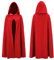 Vampir Kostüm Umhang rot & schwarz mit Kaputze - für Kinder & Erwachsene, für Halloween & Fasching & Karneval Beidseitig