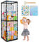 MHJY Stuffed Animals Zoo Storage Soft Toy Holder Organiser Large Cuddly Toys Storage Shelf with Elastic Band Stuffed Animals Cage for Nursery Playroom Bedroom Kids Room Furniture