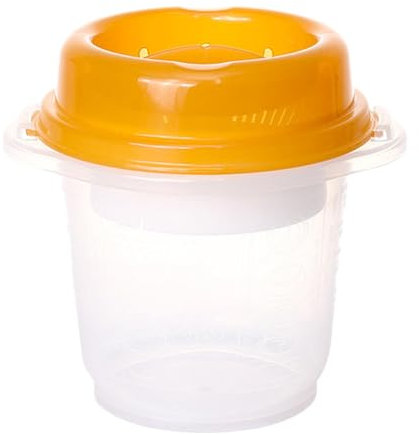 kowaku Pentola per Cottura a Vapore per Riso a Microonde, Pentole Rimovibili Pentola a Vapore per Microonde Facile da Pulire con Coperchio per Patate in