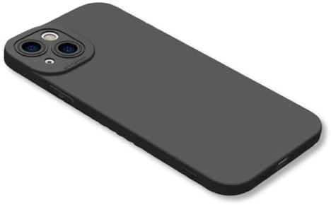 KK KENIK Case for iPhone 14/iphone13,Silicone Shockproof Soft-Touch Flexible,DustProof,with Built-in Camera Protector & Slim Fit Design Cover For iPhone 14/ For iphone 13 (Black)