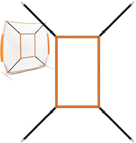 Strike Zone Target für Pitching Net,Baseball Strike Zone Target | Verstellbare Baseball-Softball-Pitching-Zielscheibe - Baseball-Übungsnetz zum Schlagen, Schlagen und Fangen, Befestigungsgurt