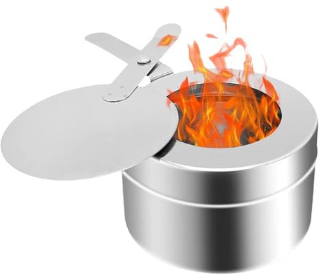 Burner for Chafing Dishes, Can Heat Holder, Steel Chafing Dish Burner with Heat Holder, Safe Heat Chafing Rack, Food Warmer Gel Cans with Safety Cover for Buffet BBQ Parties