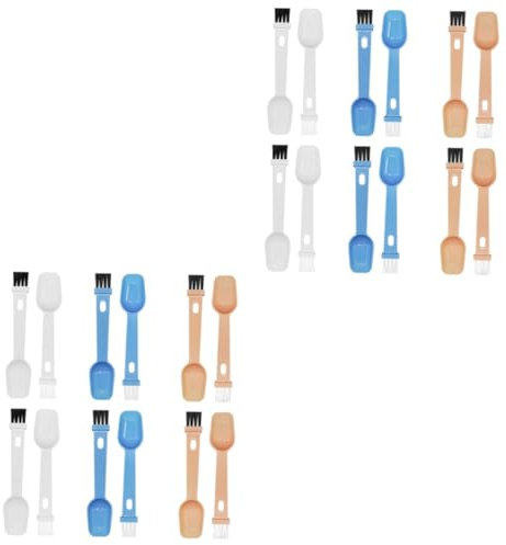 ORFOFE 24pcs Multifunctional Espresso Spoon Brush Coffee Grinder Cleaning Kit Espresso Cleaning Brush