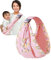 Tragetuch Atmungsaktiv,Babytrage Seitlich,Kindertrage Seitlich,Baby Tragetuch,TragetuchBaby Neugeboren,Kleinkind Trage,Baby Sling,Wild Ride Kindertrage bis 20kg (Sakura-rosa Blätter, Baumwolle)