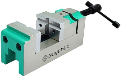 Buyohlic Tornillo de banco pequeño de hierro fundido de 38 mm de ancho de mandíbula