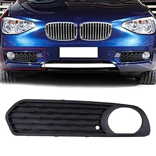 MUEOSI Paraurti anteriore for auto, fendinebbia, copertura, griglie, griglia, for BMW, serie 1 F20 F21 3 5 porte 2011-2015 parti esterne pre-restyling griglia del fendinebbia(Black 1 Pc Right)