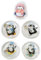 WUFGWBD 5 Pieces Penguin Pattern Hand Warmers, Winter Warmth Supplies, Portable Hand Warmers, Creative Hand Warmers, Children'S Hand Warmers
