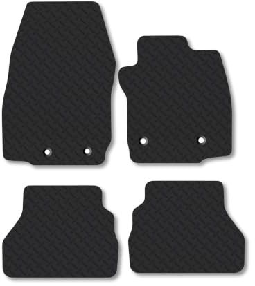 Ford B-Max (2015-2017) 5mm Rubber Car Mats | Heavy Duty Rubber Tailored Fit Floor Mats Full Coverage Durable Waterproof Accessories Easy Clean Anti Slip Made in the UK