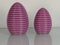 AcubycArt Große Deko-Ostereier (2er-Set) (Pink/Grau)