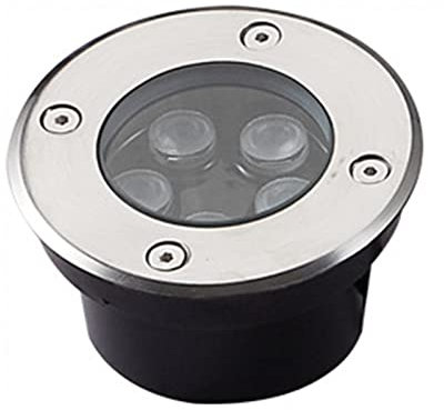 OrbitCob® Ultradünne LED Bodeneinbauleuchte für Außenbereich IP67 Wasserdicht, AC 85-265V, Gehärtetes Sicherheitsglas - Ideal für Terrasse, Deck, Auffahrt, Garten & Gehweg(Warmweiß 3000 K,5W 100*50mm)