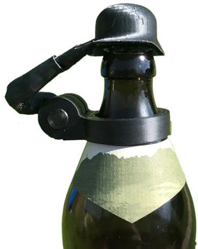 Soldier Salute Bierflaschenhelm, Kronkorken, Neuheit, Bierdeckel, wiederverwendbar, robust, staubdicht und schützend, 8 x 4 x 5,3 cm, für Bastelarbeiten, Grillpartys