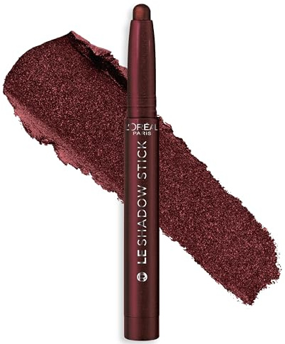 L'Oreal Paris Makeup Le Shadow Stick Eyeshadow, Blendable, Smudge-Resistant, Smokey Cream Eyeshadow, 125 Starry Bordeaux
