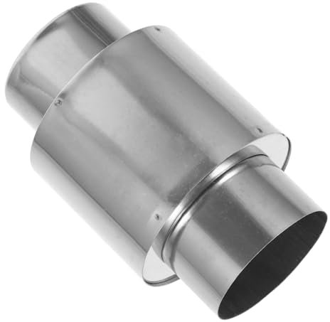 LIFKOME Raccord De Ventilation Pour Chauffe-eau à Gaz Clapet Anti-retour En Acier Inoxydable, Dispositif Anti-reflux, Protection Coupe-vent Pour Conduit, , Usage Chauffage Gaz