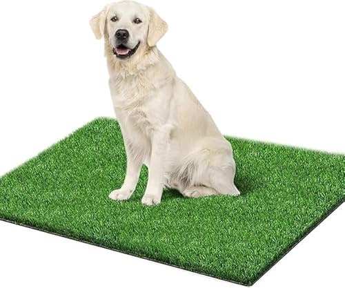 SSRIVER 80*130CM Artificial Grass for Dogs Fake Grass for Dogs Professional Puppy Potty Trainer Replacement Dog Grass Pad for Indoor and Outdoor Dog Training Floor Protection