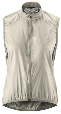 Gonso Road Vest Wind W, Damen Weste, Leichte Fahrradweste & Laufweste | Winddicht, Atmungsaktiv, Reflektierend, Kleines Packmaß für Rennrad & Gravel, Perfekt für das ganze Jahr