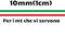 StickersLAb - Fascia banda adesiva Tricolore bandiera Italia a strisce in 5 misure (1cm, Lunghezza - 1 metro)