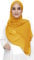 Lina & Lily Damen Hijab Kopftuch Schal mit Glitzer aus Premium Chiffon (Senfgelb)