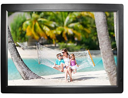 Rollei Gauguin DPF-18.5“ Full HD - Digitaler Multimedia Bilderrahmen mit 18,5“ (47 cm) TFT-LED Panel, Bild-, Video-, Musik-, Kalender- und Uhr-Funktion, inkl. Fernbedienung - Schwarz