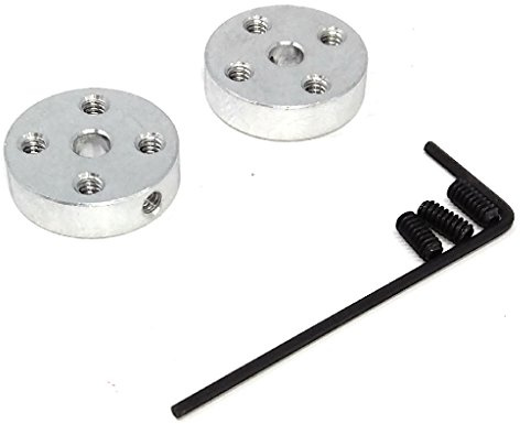 ALUMINUM MOUNTING HUB FOR 4MM SHAFT M3 H Radbefestigung Achse: glatt Anz.Stk: 2