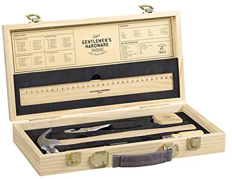 Gentlemen Hardware Werkzeugset in Buchenholzbox