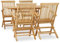vidaXL Teak Massiv Gartengarnitur 5-TLG. Sitzgruppe Gartenmöbel Sitzgarnitur