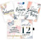 cozy racoon 45 Meilensteinkarten für die Schwangerschaft im Glamour Splash Design mit hochwertiger Geschenkbox I Persönliches Geschenk-Set für Schwangere I Schwangerschaftstagebuch