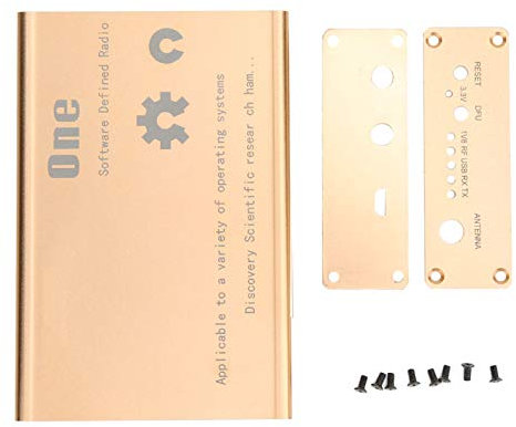 Custodia in lega di alluminio valvola pneumatica di controllo altri accessori valvola kit custodia in alluminio color oro Piattaforma radio software compatibile con HackRF One 1MHz-6GHz
