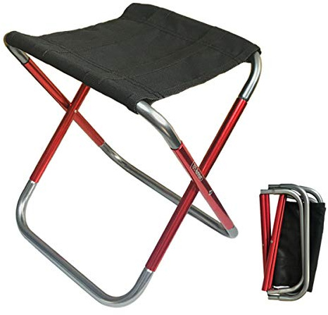 C Hello Cloud Tabouret de camping pliable - Mini chaise d'extérieur pliable - Chaise portable - Léger - Pour la pêche, le camping, les voyages, la randonnée, la plage, le barbecue (petit)