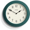 JONES CLOCKS® Supper Club wanduhr | Große Klassische runde Uhr | 40cm | Pfau blau | Leicht lesbare Zahlen | Traditionelles Design, ideal für küche oder Wohnzimmer