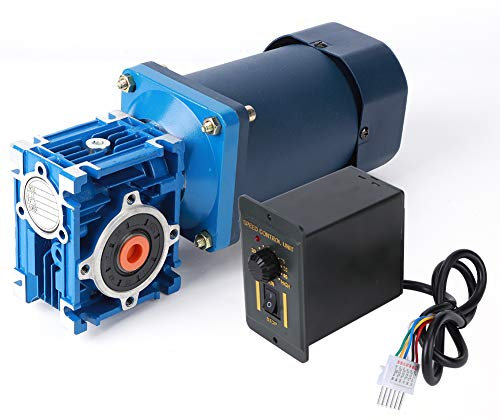 Moteur à Engrenage à Vis sans Fin 1400/1700 Tr/min 120 W AC 220 V + Régulateur de Vitesse du Moteur 50/60 HZ Fréquence Nominale pour Moteur électrique Industriel à(Rapport de réduction 15)