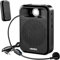 SRIKEKL Voice Amplifier with Wired/Wireless Microphone Headset, 10W Portable Rechargeable PA System Speaker with Bluetooth/MP3/FM Radio,Mini Loudspeaker for Teachers/Tour Guide/Training/Outdoors