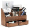 Executive Office Solutions Rustikaler Schreibtisch-Organizer und Postregal aus Holz im Vintage-Stil für Schreibtisch, Tischplatte oder Theke – Used-Look, Holzladenbedarf, Schreibtischzubehör, Post –