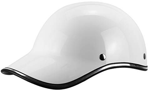 qloijnv Mezzo Casco Moto Retro Casco Jet Aperto Cappellino da Baseball Scooter, Scodella Mezzo Casco Portatile per Uomo E Donna,Certificato ECE retrò Portatile Jet Casco Scodella