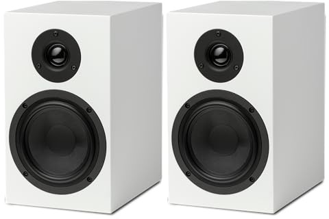 Pro-Ject Speaker Box 5 S2, 2-Wege-Kompakt-Monitorlautsprecher, Paar (Weiß)