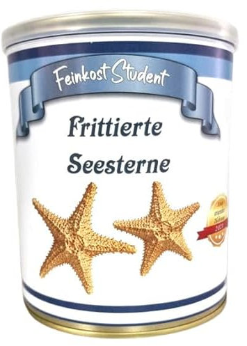 Frittierte Seesterne aus der Dose Scherzartikel, Lustige Geschenkidee, Party-Brüller, Spaßgeschenk, Halloween, Geburtstagsgeschenk von Feinkost Student